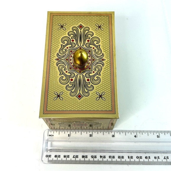 Lidded Tin Made in Western Germany Small  Trinket Box - Picture 6 of 13